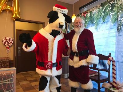 Santa Bob with Cow